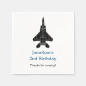 Serviette En Papier Jet Plane Garçon serviettes d'anniversaire (person (Devant)