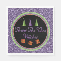 Jetez Les Sorcières De Dice Sparkle Bunco Napkins