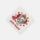 Serviette En Papier Jeton d'amour mignon (Coin)