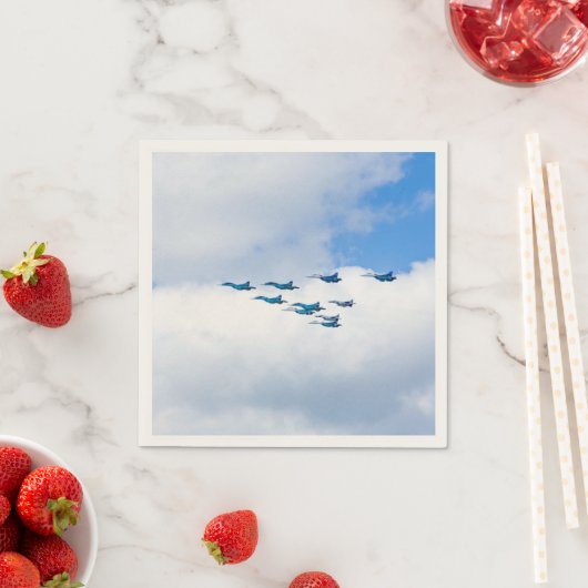 Serviette En Papier Jets volant en formation (En situation)