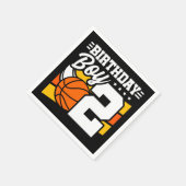 Serviette En Papier Jeu de basket-ball 2 ans Thème 2ème anniversaire G (Coin)