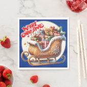 Serviette En Papier Jeu de correspondance de Noël précieux (En situation)