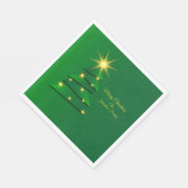 Serviette En Papier Jeu de correspondances Arbre verte Changement de n (Coin)