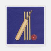 Serviette En Papier Jeu de cricket (Devant)