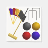 Serviette En Papier Jeu De Croquet Papier Serviettes (Devant)