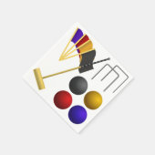 Serviette En Papier Jeu De Croquet Papier Serviettes (Coin)