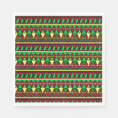 Serviette En Papier Jeu de déjeuner Kwanzaa Jaune Rouge Noir Vert (Devant)