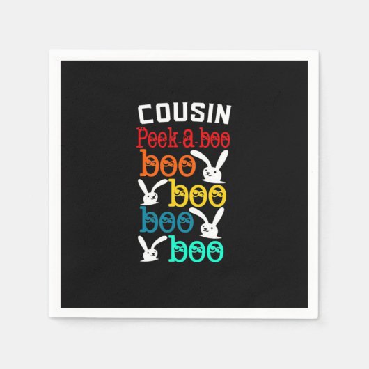 Serviette En Papier Jeu de lapin cousin pour la nouveauté (Devant)