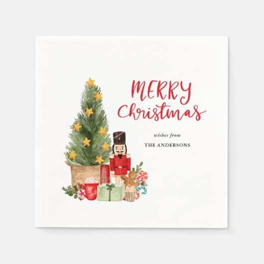 Serviette En Papier Jeu de Noël (Devant)