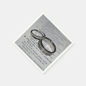 Serviette En Papier Jeu de serviettes mariages (Coin)