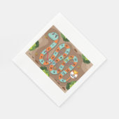 Serviette En Papier Jeu d'échelle de serpent (Coin)