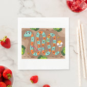 Serviette En Papier Jeu d'échelle de serpent