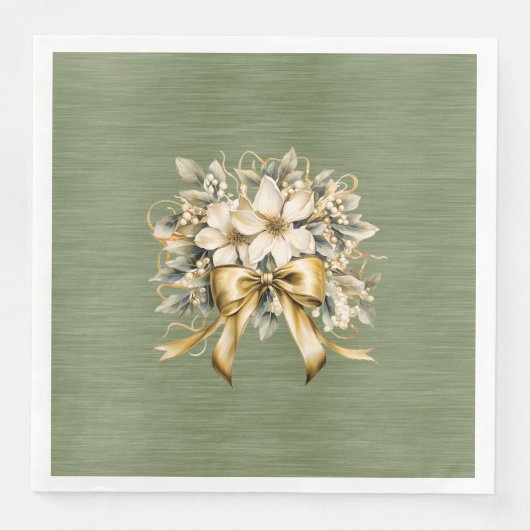 Serviette En Papier Jeu d'invitation de fraises blanches (Devant)