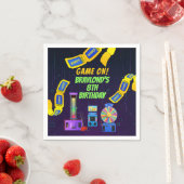 Serviette En Papier Jeu et Arcade Anniversaire (En situation)