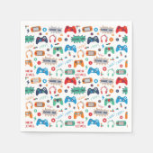 Serviette En Papier Jeu Gamer fête d'anniversaire (Devant)