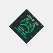 Serviette En Papier Jeu Sur Neon Vidéo Jeu Anniversaire de enfant serv (Coin)
