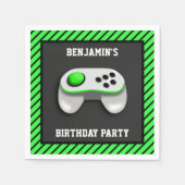Serviette En Papier Jeu Vidéo moderne Anniversaire Papier (Devant)