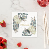 Serviette En Papier Jeune fille juive baptisée Floral Gold (En situation)