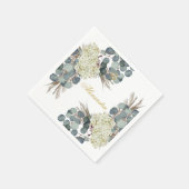 Serviette En Papier Jeune fille juive baptisée Floral Gold (Coin)
