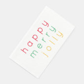 Serviette En Papier JEUNE JOYEUX JOLLY Guest Serviettes Papier de serv (Coin)