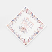 Serviette En Papier Jeune, sauvage et fête de trois ans (Coin)