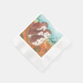 Serviette En Papier Jeunes hérissons (Coin)