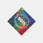 Serviette En Papier JEUX 50E Anniversaire Abstrait Personnalité (Coin)