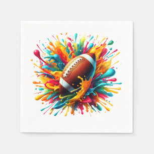 Serviette En Papier Jeux de balle de sport de couleur moderne éclabous