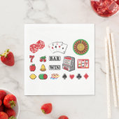 Serviette En Papier Jeux de casino d'éléments de jeu (En situation)