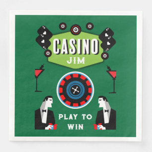 Serviette En Papier Jeux de casino Poker Roulette