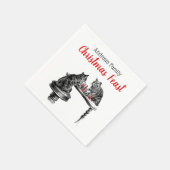 Serviette En Papier Jeux de société Deux chats jouant aux échecs Match (Coin)