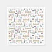 Serviette En Papier Jeux d'été 2024 à Paris (Devant)