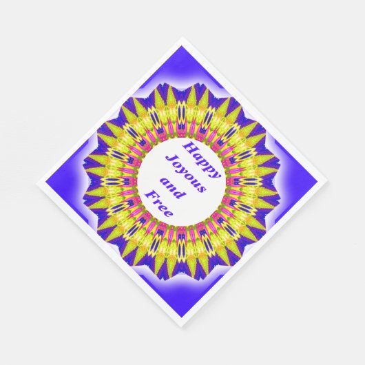 Serviette En Papier JEUX ET LIBRE Écrit dans un design dynamique (Coin)