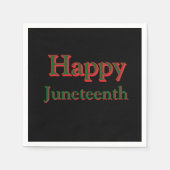 SERVIETTE EN PAPIER JEUX JUNETEENTH NAPKINS (Devant)
