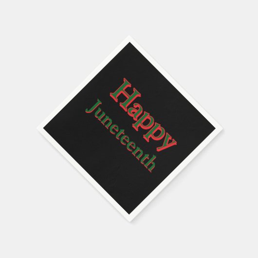SERVIETTE EN PAPIER JEUX JUNETEENTH NAPKINS (Coin)