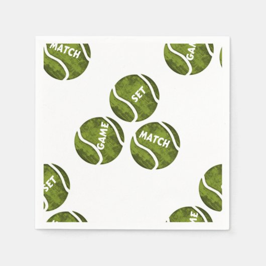 SERVIETTE EN PAPIER JEUX SET MATCH (Devant)