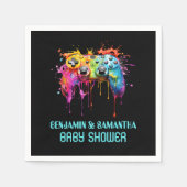 Serviette En Papier Jeux vidéo Baby shower Blue Boy (Devant)