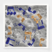 Serviette En Papier Jewish-Hammered-Dreidel-Letters- (Devant)