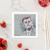 Serviette En Papier JFK & Citation (En situation)