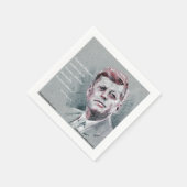 Serviette En Papier JFK & Citation (Coin)