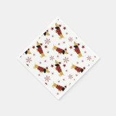 Serviette En Papier Jingle All Dachshund Way (Coin)