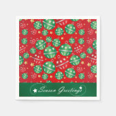 Serviette En Papier Jingle Bell Motif de conception ornement de Noël (Devant)