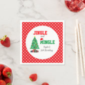 Serviette En Papier Jingle Et Mingle Anniversaire (En situation)