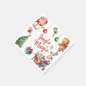 Serviette En Papier Jingle et Mingle Noël (Coin)