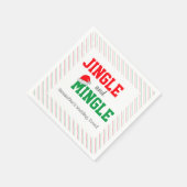 Serviette En Papier Jingle et Mingle Noël Mariage événement (Coin)