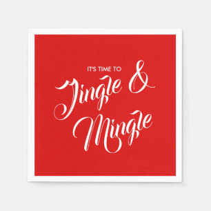 Serviette En Papier Jingle & Mingle Christmas Holiday Paper Napkin
