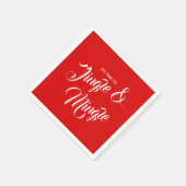 Serviette En Papier Jingle & Mingle Christmas Holiday Paper Napkin (Coin)