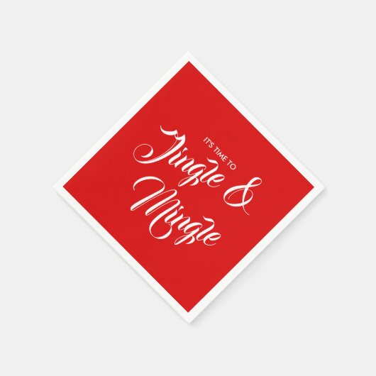 Serviette En Papier Jingle & Mingle Christmas Holiday Paper Napkin (Coin)