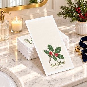 Serviette En Papier Jingle & Mingle Holly Noël