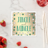 Serviette En Papier Jingle & Mingle Modern Holiday Party (En situation)